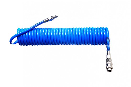 Flexibler Druckluftschlauch Spiralschlauch Länge 7,62 Meter - 6,5mm Innen x 10 mm Aussen, max.20bar IMPLOTEX - 4