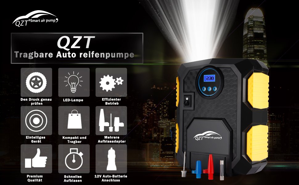 QZT Reifenpumpe 12V-150PSI - Produktdetails und Anwendung